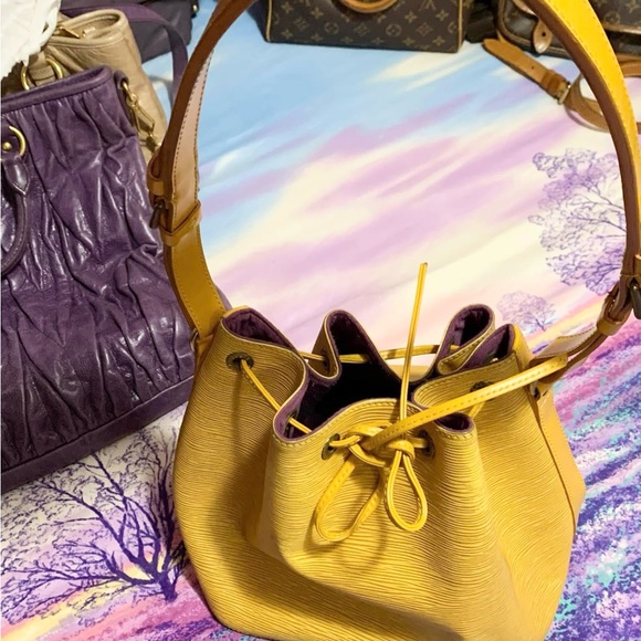 LV Epi Petite Noe Shoulder Bag Yellow - Picture 3 of 17